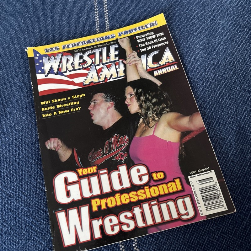 Wrestle America 2001 Magazine Shame Stephanie McMahon Cover WWE Wwf ECW WCW