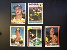 1976 1977 1978 1980 Topps Randy Jones San Diego Padres 1981 Donruss