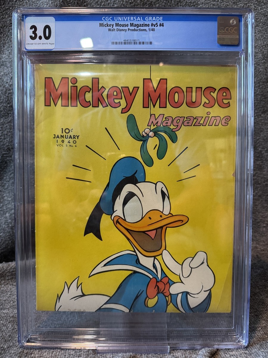 Mickey Mouse Magazine v5 #4 CGC 3.0 (1940 Walt Disney) Daffy Duck