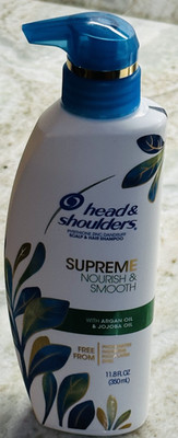 Head & Shoulders Supreme Nourish & Smooth Shampoo W Aragon/Jojoba Oil.11.8floz