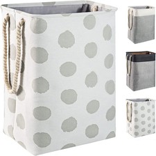 Large upgrade Laundry Baskets 78L, Collapsible Linen Laundry Hamper Washing Bas