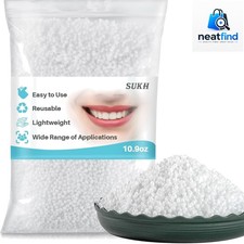 10.9oz Moldable False Teeth Beads - Tooth Repair Kit,Repair Thermoplastic Bea...