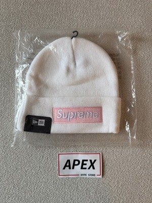 帽子 Supreme NEW ERA Box Logo Beanie 25 White Supreme New Era Box Logo Beanie - White - FW25 | eBay