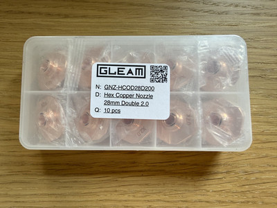 10pcs Laser Nozzle Hexagonal D28M11H15 Double 2.0 For Laser Cutter HSG BODOR WSX