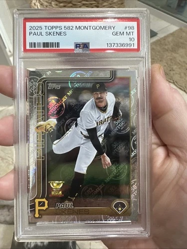 2025 TOPPS 582 MONTGOMERY #98 PAUL SKENES POP 2 PSA 10