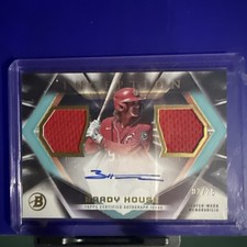 BRADY HOUSE 2023 Bowman Inception Dual Patch auto 🔥07 /75 Relic Nationals 🔥🔥