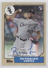 2017 Topps 1987 Rookie and All-Star Edition Reynaldo Lopez #1987A-RL Auto 19ed