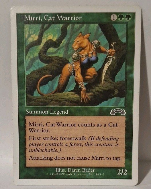 MTG Mirri, Cat Warrior x1 Exodus Regular LP
