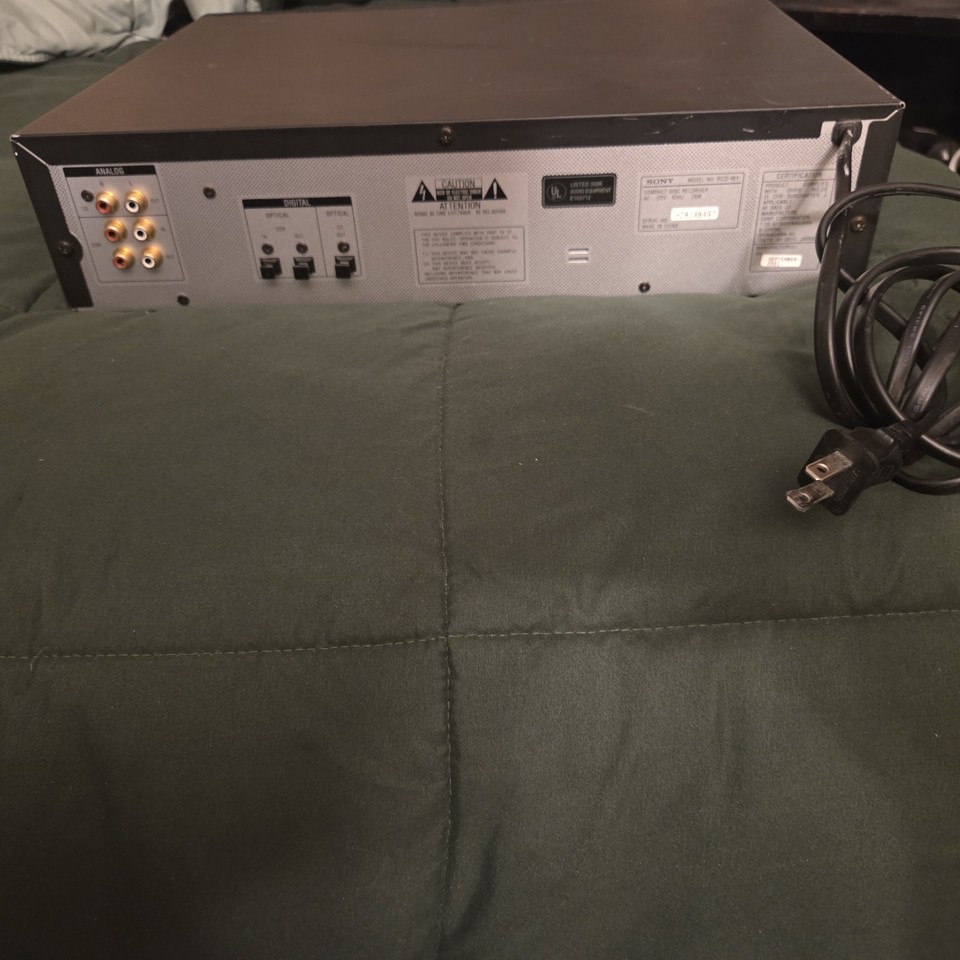 Sony Rcd W1 Sony RCD-W1 Dual CD Recorder powers up and ready | eBay