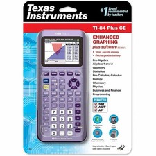 Texas Instruments Ti-84 Plus CE Graphing Calculator - Galaxy Grey