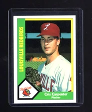 CRIS CARPENTER 1990 CMC Pro Cards Minor League #103 Louisville Redbirds  MINT
