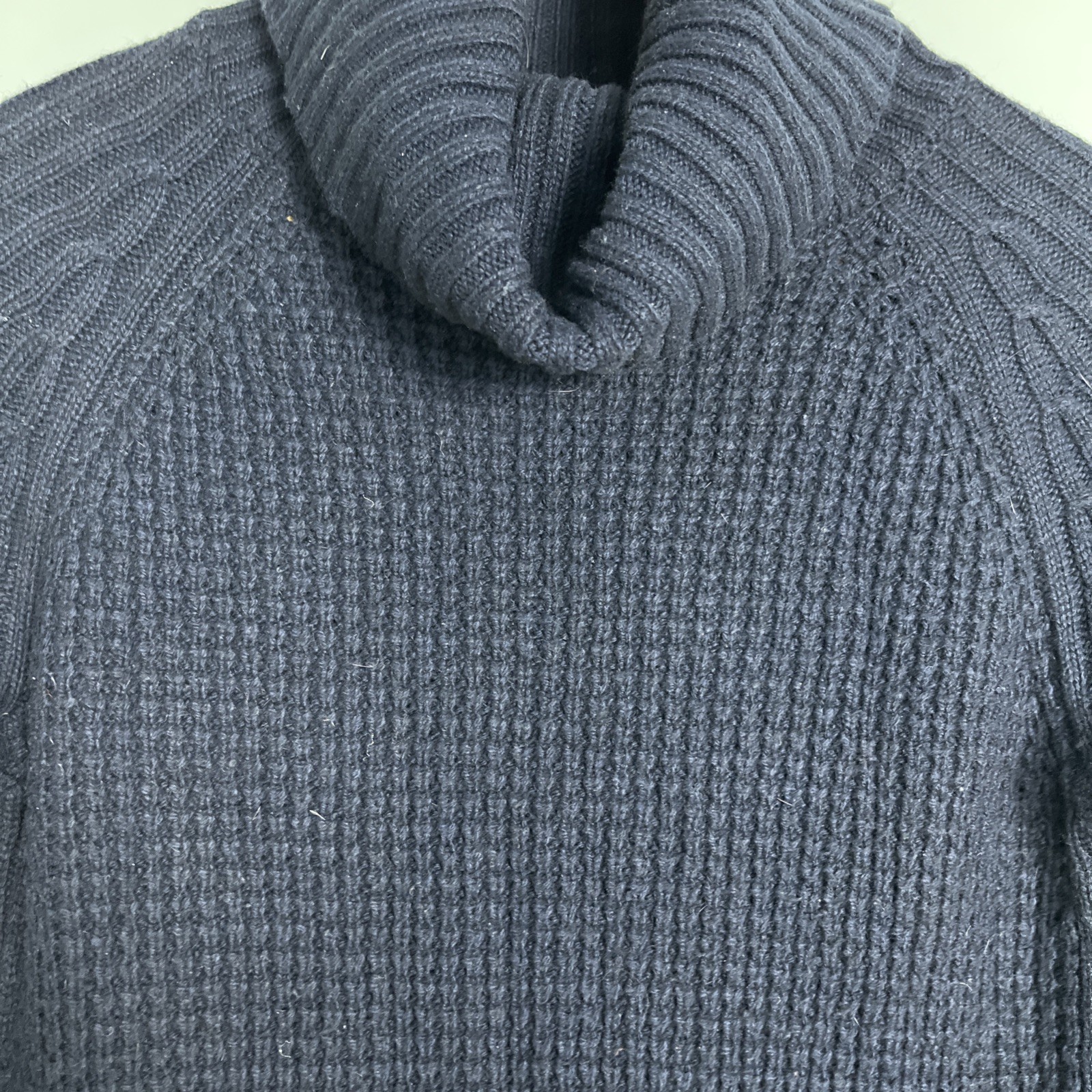 Uniqlo Women's Sz XS Long Sleeve Knit Pullover Turtleneck Sweater Dress Black thumbnail 5