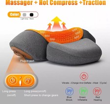 Home Pro traction Massager Orthopedic Cervical Neck Thera Pillow Heat