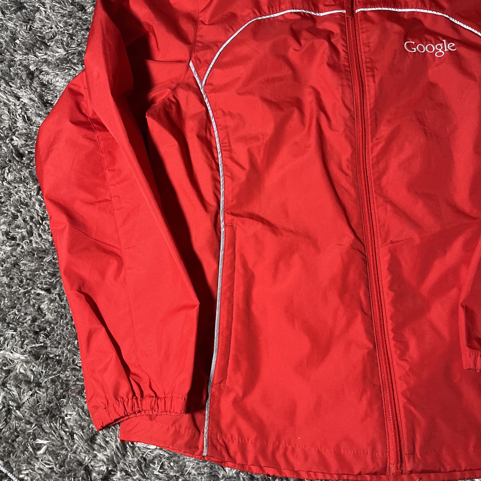 Google Lightweight Full Zip Jacket Red North End … - image 4