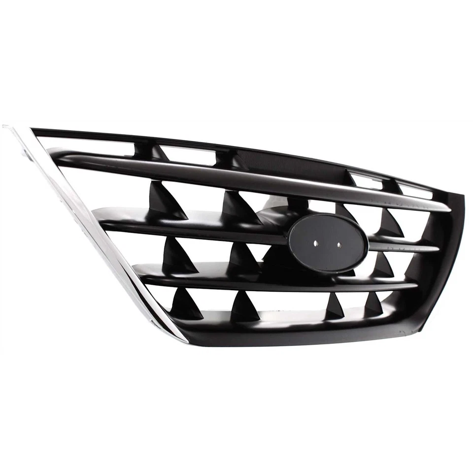 Grelha para 2004-2006 Hyundai Elantra Chrome Shell com inserção preta de plástico - Imagem 3 de 4