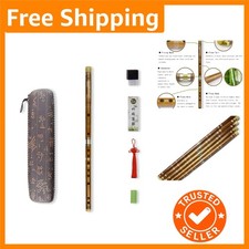 Traditional Chinese E Key Dizi Flute with Velvet Bag  Professional Accessories
