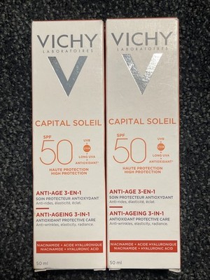 Vichy Capital Soleil Anti-Aging 3-in-1 Daily Sun Protection SPF50 Cream 50ml