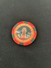 GEORGE GERVIN TOPPS 2005-06 SAN ANTONIO SPURS POKER CHIP  BASKETBALL !!