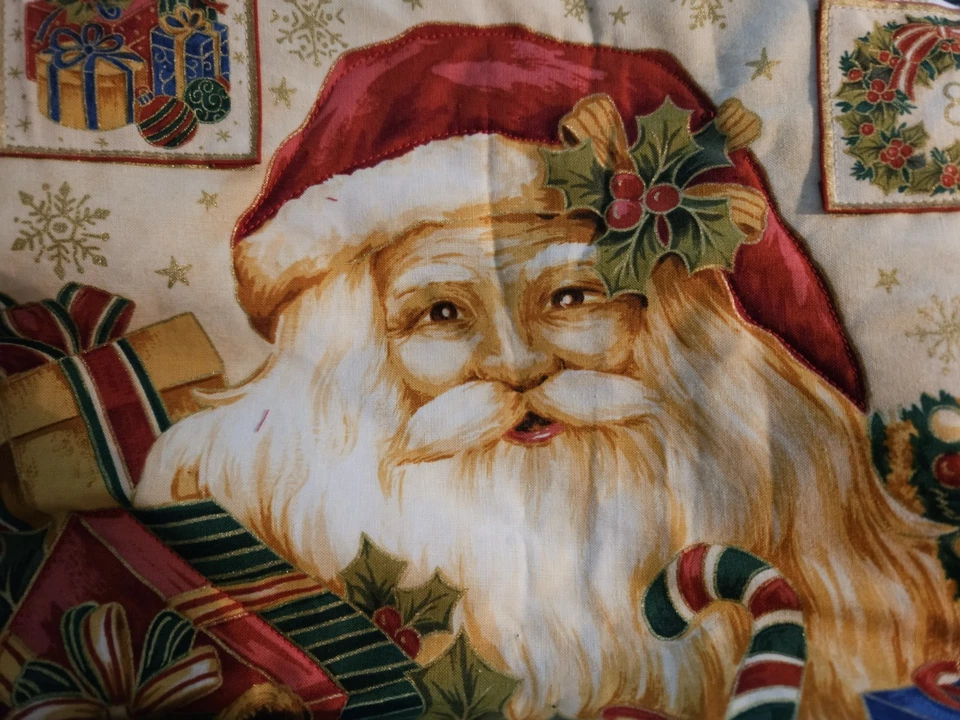 Fabric ADVENT CALENDAR Santa, 24 Pockets NEW - Image 2 of 4