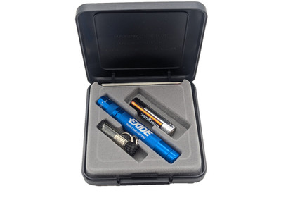 Maglite Solitaire Taschenlampe Klein Metallic Blau Neuwertig 8cm inkl Batterie