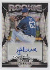2019 Panini Prizm Rookie Auto Blue Wave Prizm 39/60 Jacob Nix #RA-JN Auto 1rc