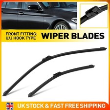 Fits BMW 5 Series Front Wiper Blades set F10 F11 2010-2017 520d 530d Replacement
