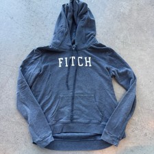 Vintage Y2K Abercrombie  Fitch Original Navy Pullover Hoodie Sweatshirt L