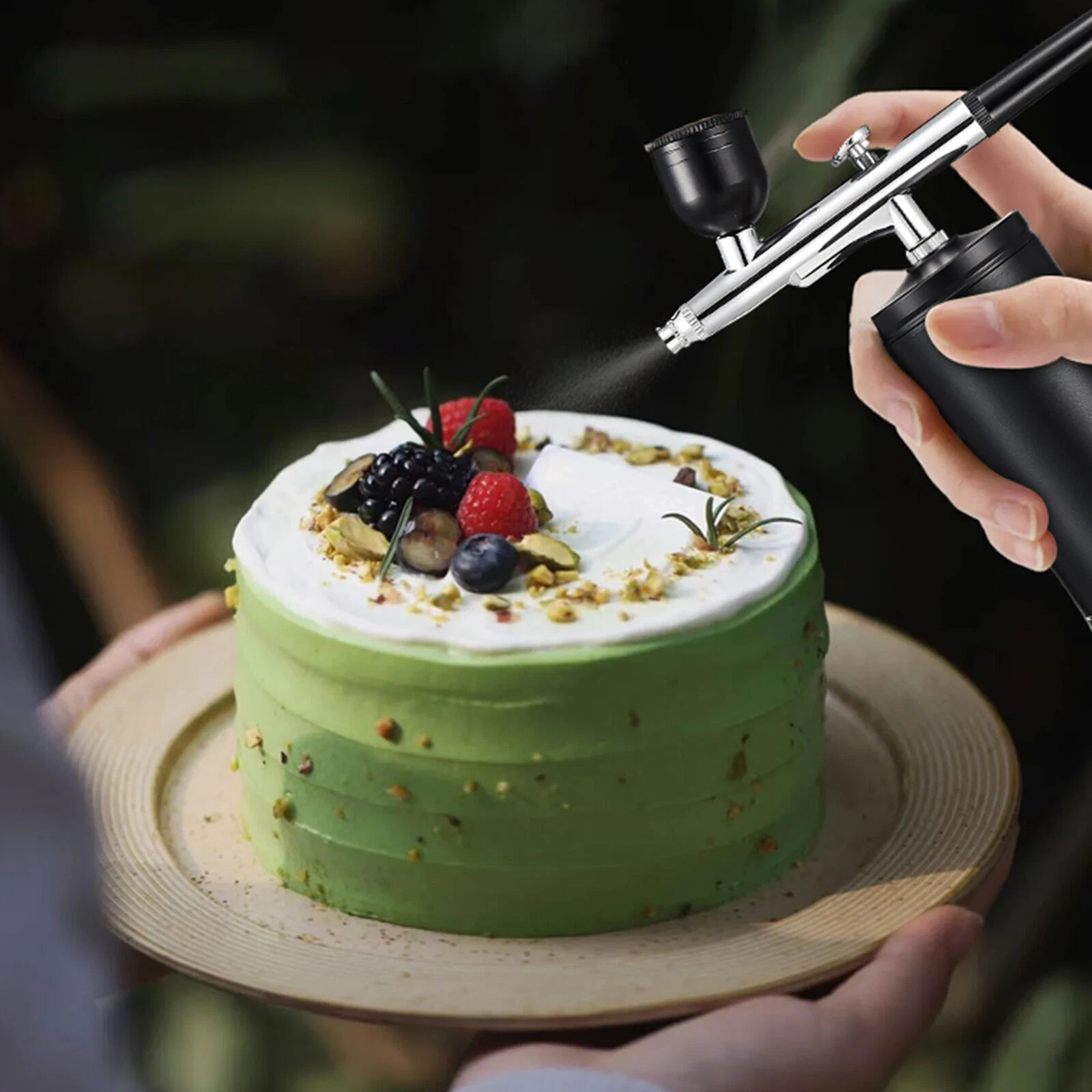 Airbrush in Use for Makeup and Model Painting DIY Projects