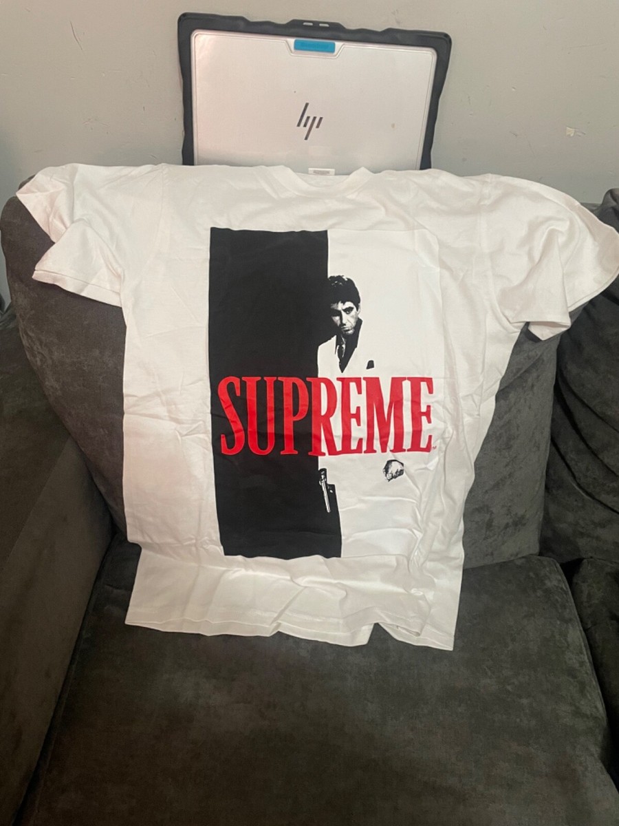 トップス Supreme Scarface Split Tee Supreme Scarface Split Tee Heather Grey Size M FW17 T-Shirt