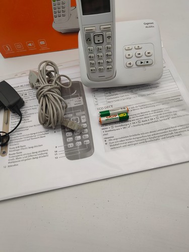 Siemens Gigaset AL225A Bezprzewodowy telefon domowy DECT Biały z automatyczną sekretarką - Zdjęcie 2 z 6