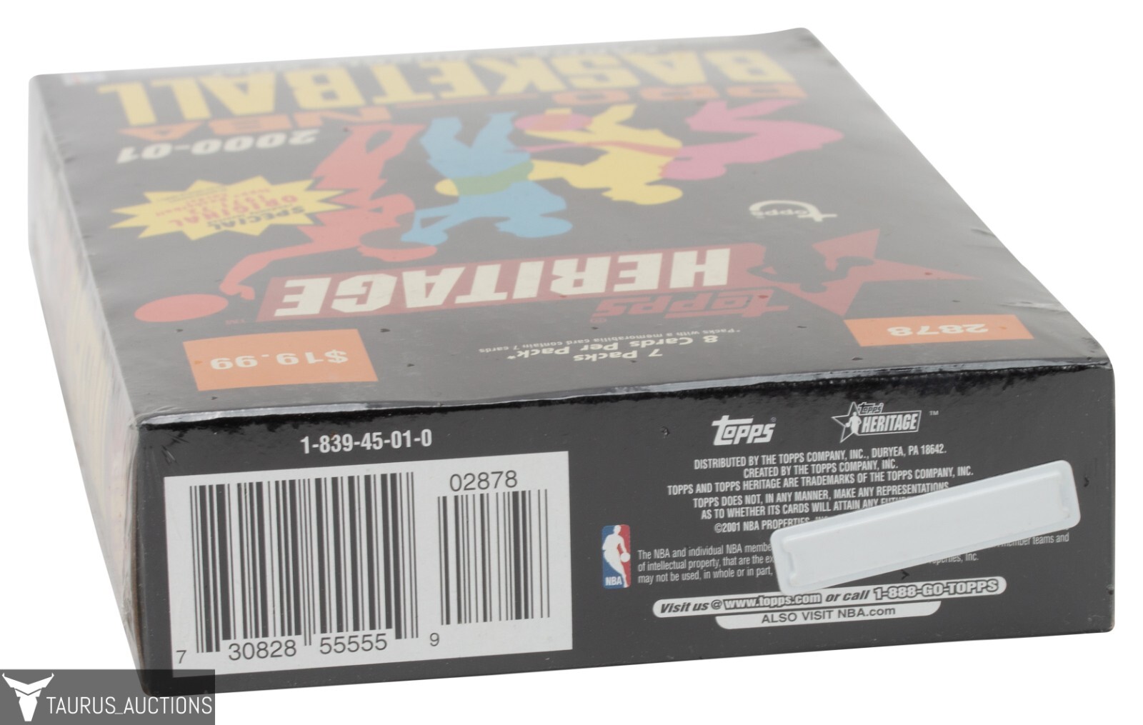 Sealed 200001 Topps Heritage Pro NBA 7 Pack Basketball Card Box eBay