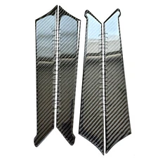 Real Carbon Fiber Interior Door Panel Trim Overlay Cover Fits 19-22 A6 S6 C8