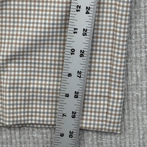 Lauren Ralph Lauren Gingham Tan Wool Blend Dress Pants Career Trousers Sz 16 - Picture 6 of 14