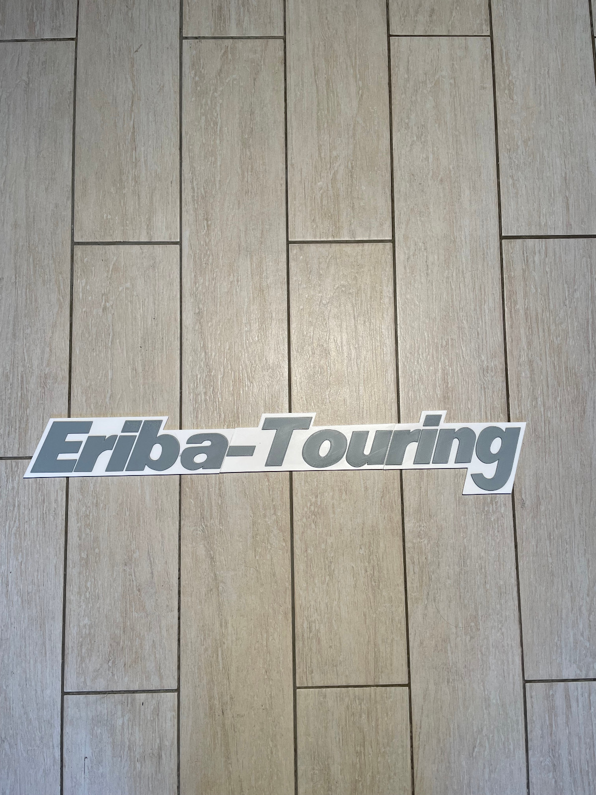 Badge emblème Eriba-Touring en aluminium brossé pour caravane rétro