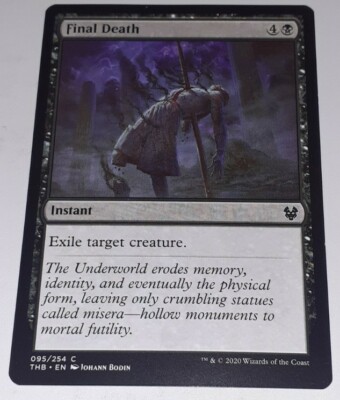 Final Death Theros Beyond Death Common Black MTG NM Instant Card Magic Game  | eBay