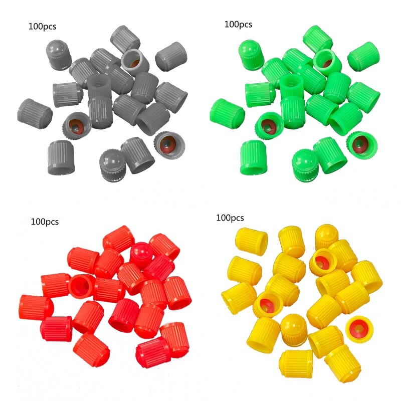 100Pcs Universal Car Tire Air for Stems Cover with Rubber eBay