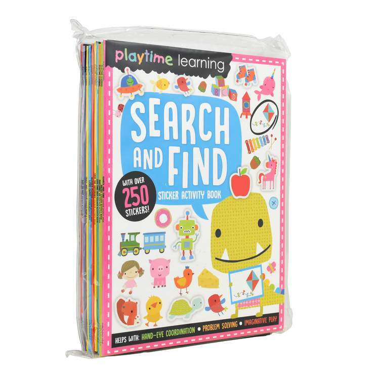 Playtime Learning Sticker Activity 10 books Collection Set  | Make Believe Ideas