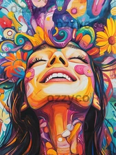 Printable Wall Art - Digital Photo Portrait, Abstract Wall Print-First Home Gift