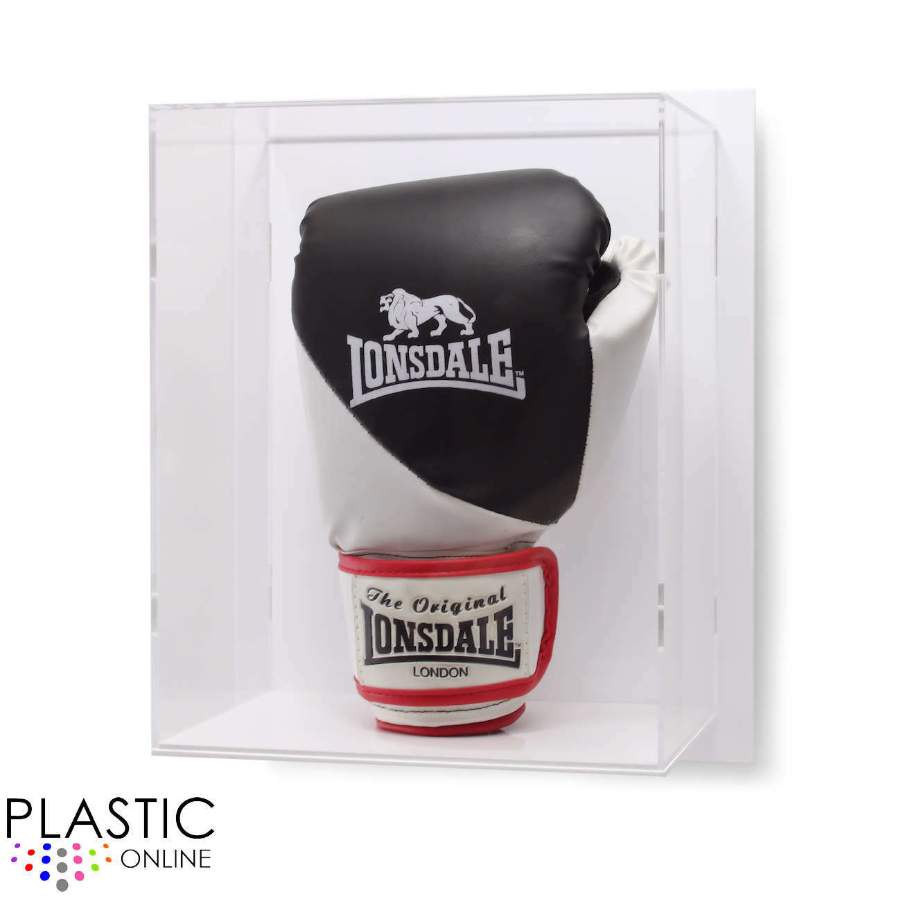 Wall Mounted Boxing Glove Display Case For Signed Autographed Boxing