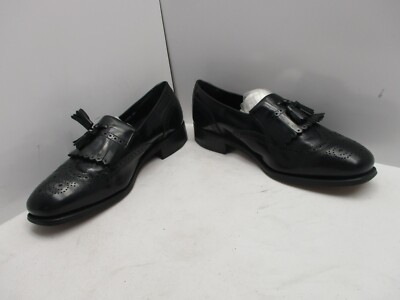 Florsheim 11618 Men\'s Tassel Kiltie Loafers Black Leather Size 12D Made In India Florsheim Men main image 3