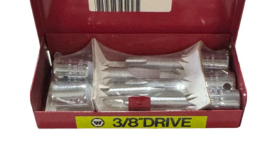 Wright Tool 5 Piece 3/8'' Drive Screwdriver Socket Bit Set USA Made