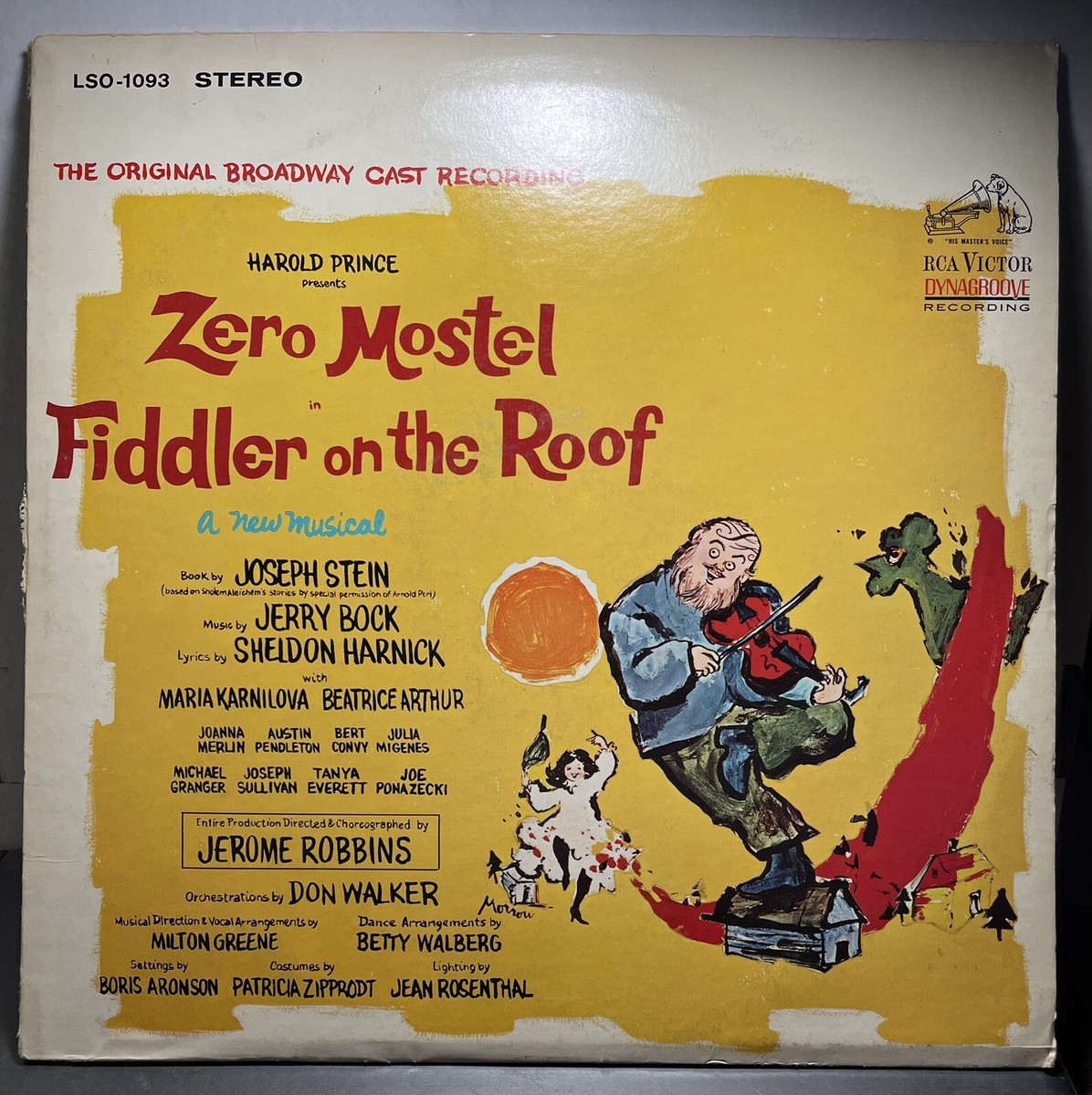 Zero Mostel in Fiddler on the Roof Harold Prince -LSO 1093