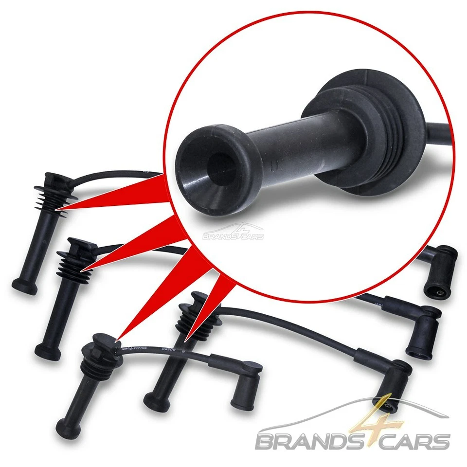 BOSCH IGNITION CABLE SET FOR FORD B C-MAX FIESTA FOCUS FUSION KA MONDEO MAZDA VOLVO - Image 3 of 4