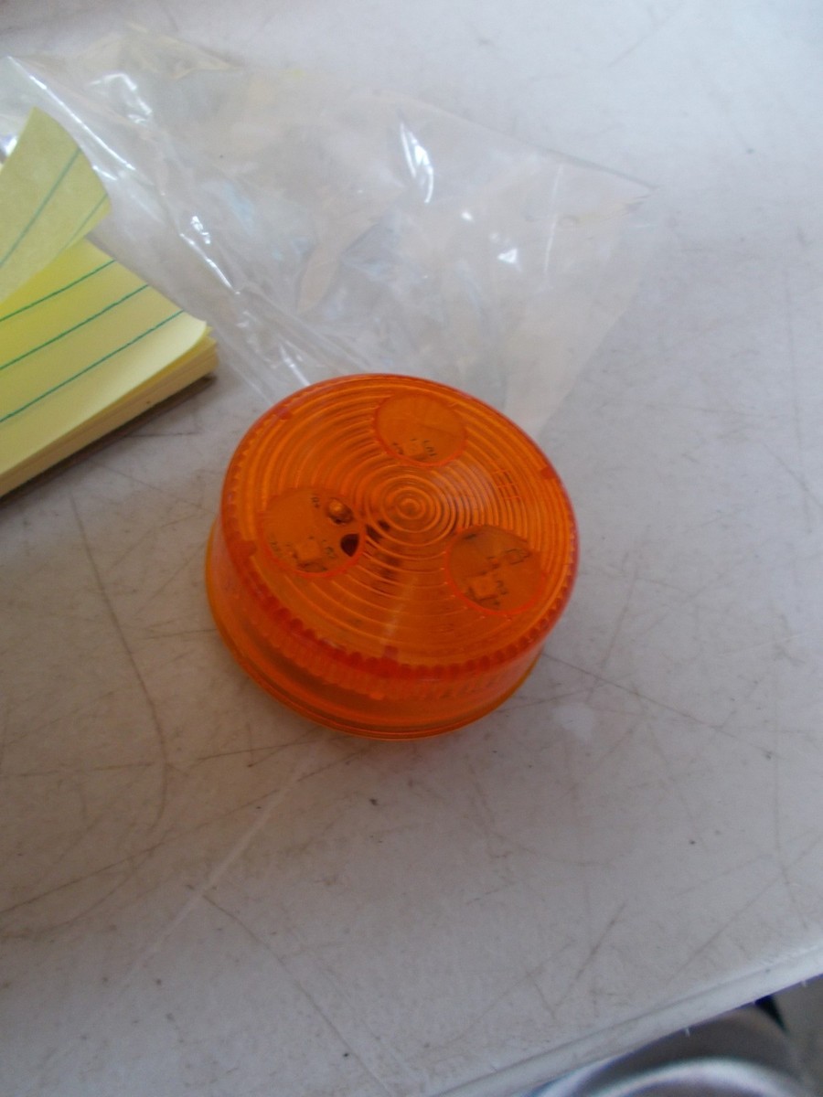 NEW Amber LED Light SAE P2 01 DOT OPTronics MCL55AB 022613