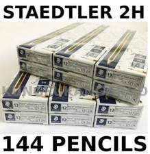 144 x 2H STAEDTLER NORIS PENCILS SCHOOL DRAWING ART SKETCHING JOINER CARPENTRY