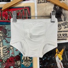 Vtg Toddler Boys White Curity Baby Knit Underwear 2T Retro Whitey Tighties