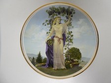 CHARLOTTE STERNBERG SEASONS OF THE YEAR CERAMIC PICTURE WALL PLATE 'AUTUMN'