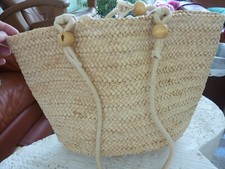Vintage Straw Woven Tote Bag Beach Fashion Designer Handbag