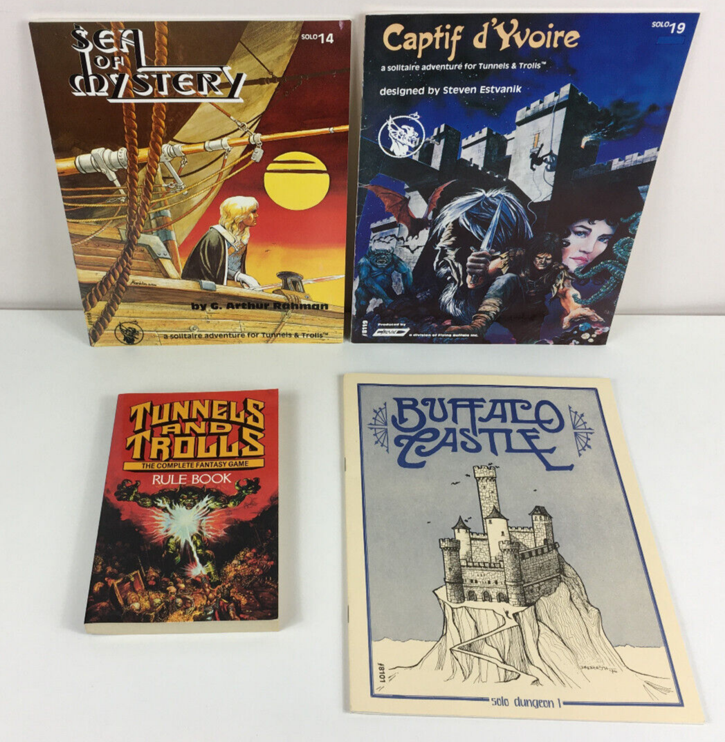 Tunnels & Trolls Fantasy Role Playing Game Boxed RPG Vintage Buffalo