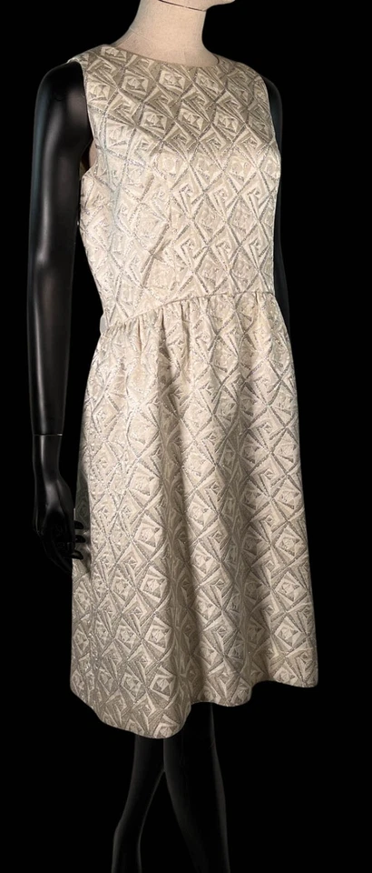 Helga vintage años 60 marfil con diamantes plateados Foto 2 de 4